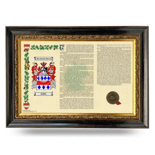 Doller Armorial Landscape Framed - Heirloom