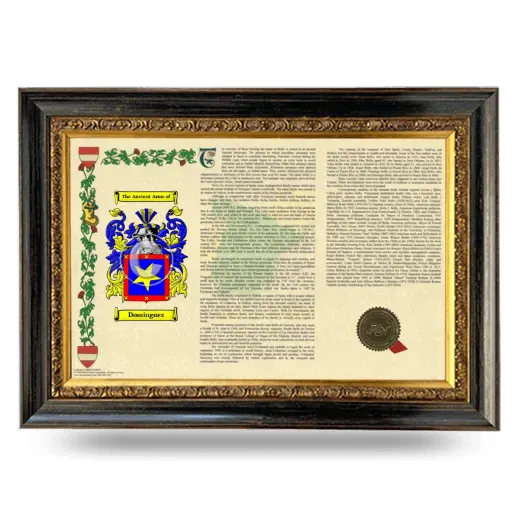 Dominguez Armorial Landscape Framed - Heirloom