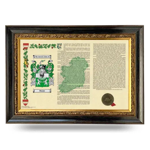 Doner Armorial Landscape Framed - Heirloom