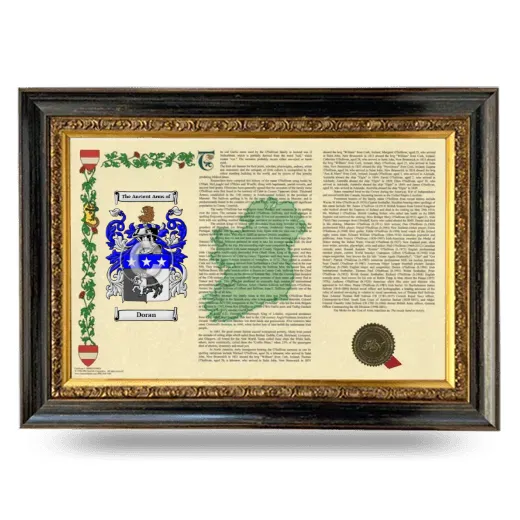 Doran Armorial Landscape Framed - Heirloom