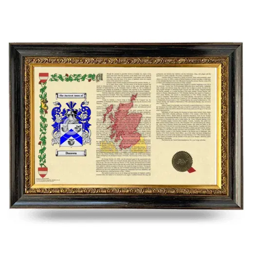 Doreen Armorial Landscape Framed - Heirloom