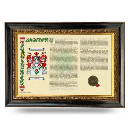 Dorian Armorial Landscape Framed - Heirloom