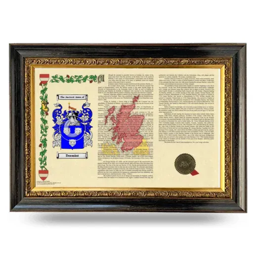 Dormint Armorial Landscape Framed - Heirloom