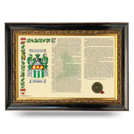 Dorrington Armorial Landscape Framed - Heirloom