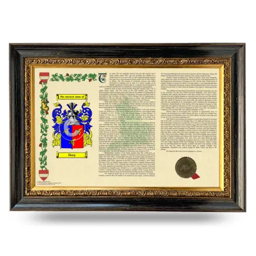 Dory Armorial Landscape Framed - Heirloom