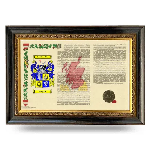 Dougald Armorial Landscape Framed - Heirloom