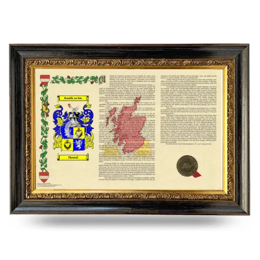 Dowal Armorial Landscape Framed - Heirloom