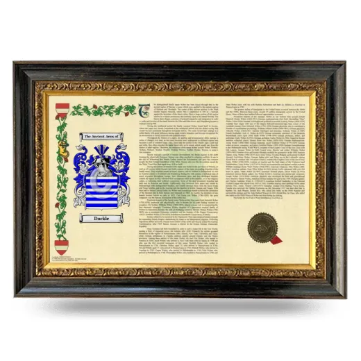 Duckle Armorial Landscape Framed - Heirloom