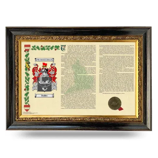 Duden Armorial Landscape Framed - Heirloom