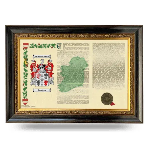 Dunigan Armorial Landscape Framed - Heirloom