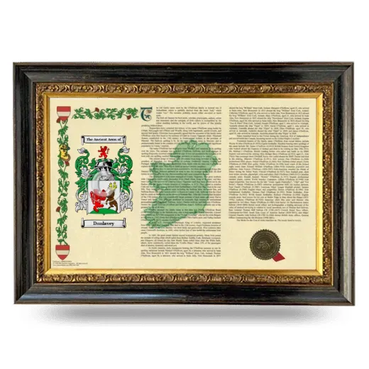 Dunlavey Armorial Landscape Framed - Heirloom