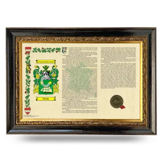 Durán Armorial Landscape Framed - Heirloom