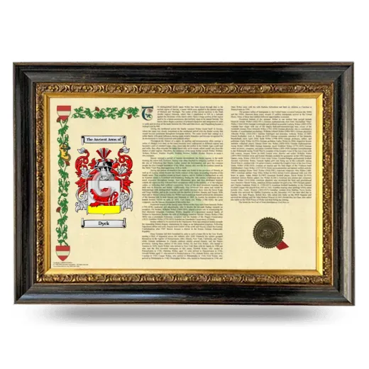 Dyck Armorial Landscape Framed - Heirloom