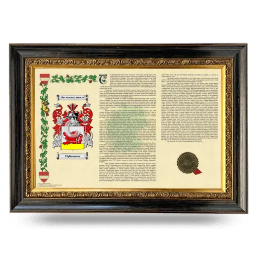 Dykeman Armorial Landscape Framed - Heirloom