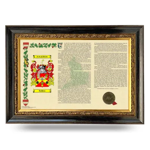 Eadens Armorial Landscape Framed - Heirloom