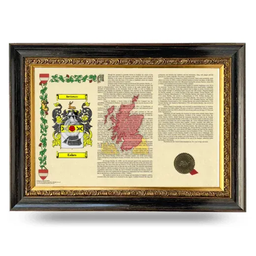 Eakes Armorial Landscape Framed - Heirloom