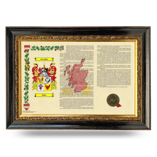Eare Armorial Landscape Framed - Heirloom
