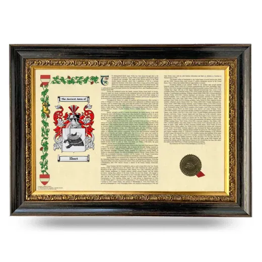 Ebart Armorial Landscape Framed - Heirloom