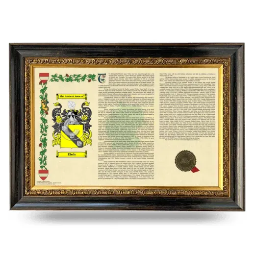 Ebels Armorial Landscape Framed - Heirloom