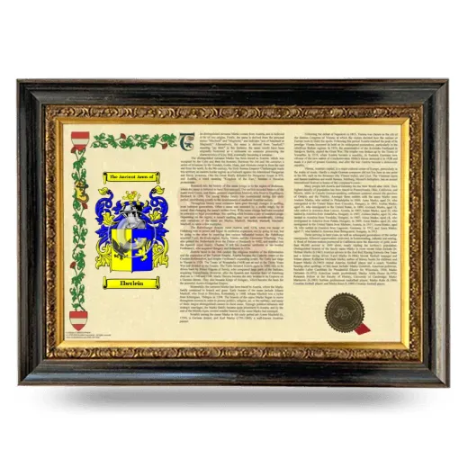 Eberlein Armorial Landscape Framed - Heirloom