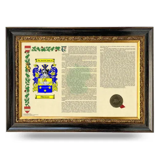 Eberman Armorial Landscape Framed - Heirloom
