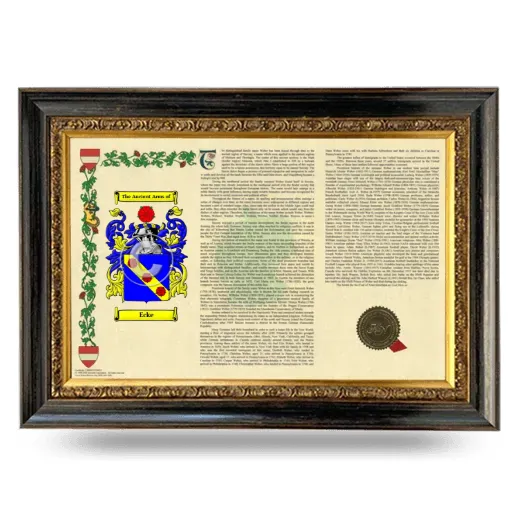 Ecke Armorial Landscape Framed - Heirloom