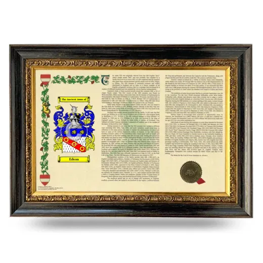 Edson Armorial Landscape Framed - Heirloom
