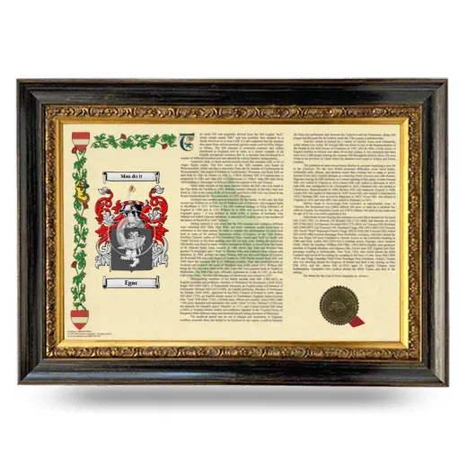 Egar Armorial Landscape Framed - Heirloom