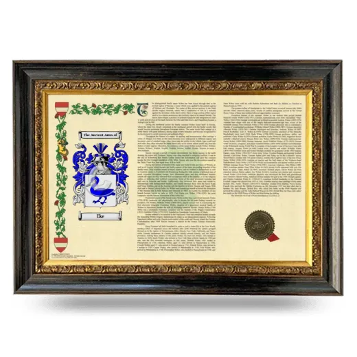 Eke Armorial Landscape Framed - Heirloom