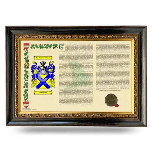 Elderfield Armorial Landscape Framed - Heirloom