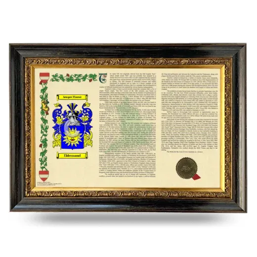 Eldermand Armorial Landscape Framed - Heirloom