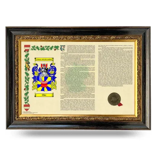 Eller Armorial Landscape Framed - Heirloom