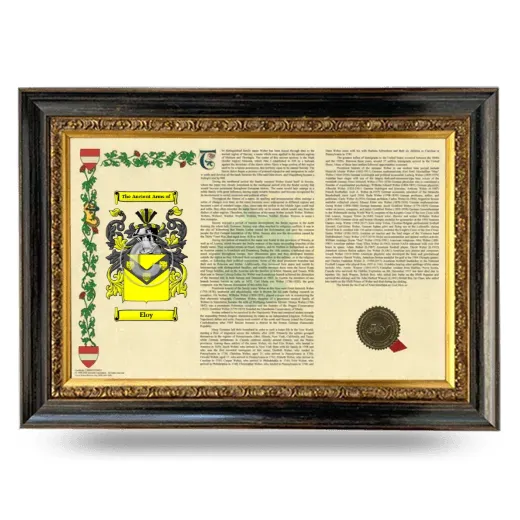Eloy Armorial Landscape Framed - Heirloom
