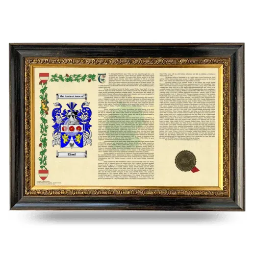 Elrod Armorial Landscape Framed - Heirloom