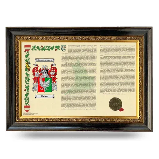 Elsdent Armorial Landscape Framed - Heirloom