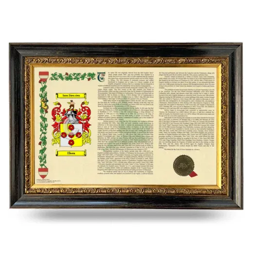 Elsea Armorial Landscape Framed - Heirloom