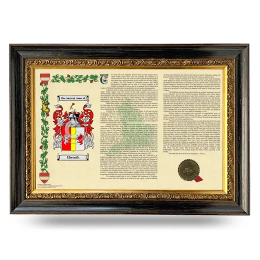 Elworth Armorial Landscape Framed - Heirloom