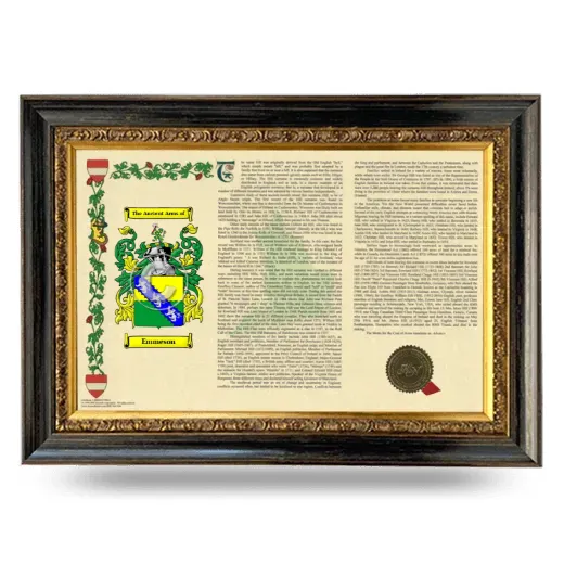 Emmeson Armorial Landscape Framed - Heirloom