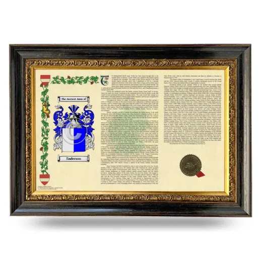Enderson Armorial Landscape Framed - Heirloom
