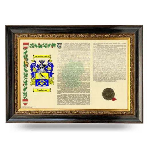 Engelmann Armorial Landscape Framed - Heirloom