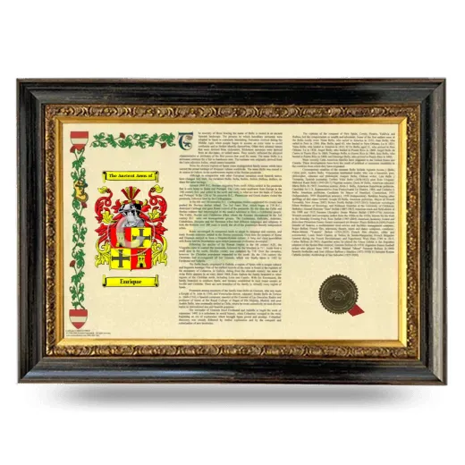 Enrique Armorial Landscape Framed - Heirloom