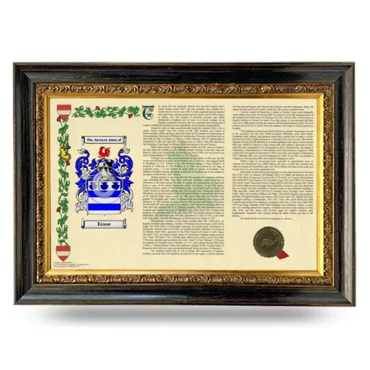 Erone Armorial Landscape Framed - Heirloom