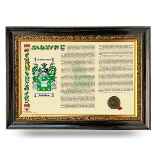 Erpingham Armorial Landscape Framed - Heirloom