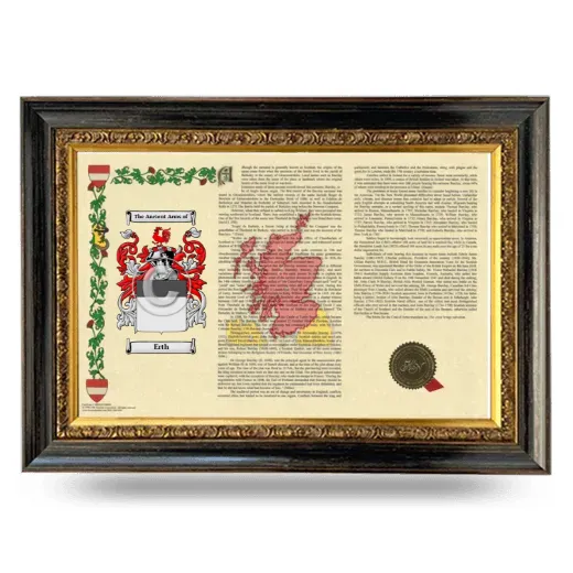 Erth Armorial Landscape Framed - Heirloom