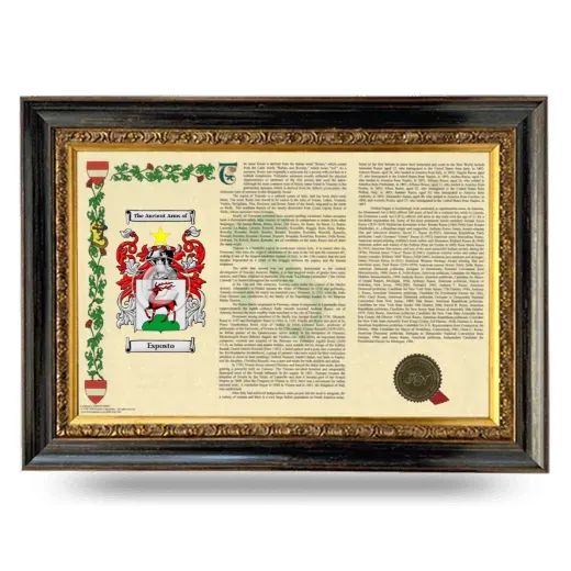Esposto Armorial Landscape Framed - Heirloom