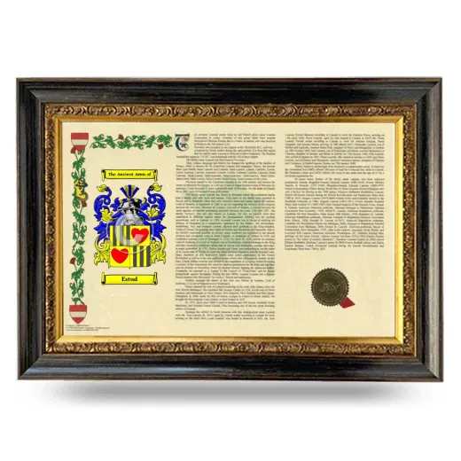 Estud Armorial Landscape Framed - Heirloom