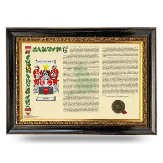 Eswell Armorial Landscape Framed - Heirloom