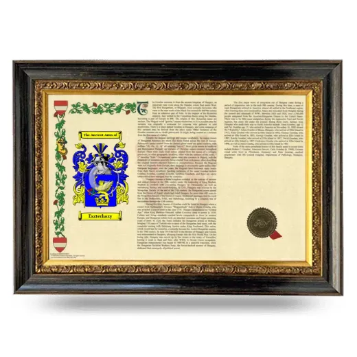 Eszterhazy Armorial Landscape Framed - Heirloom