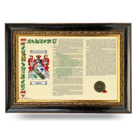 Eugona Armorial Landscape Framed - Heirloom