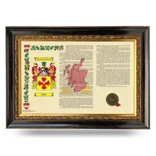 Evatt Armorial Landscape Framed - Heirloom